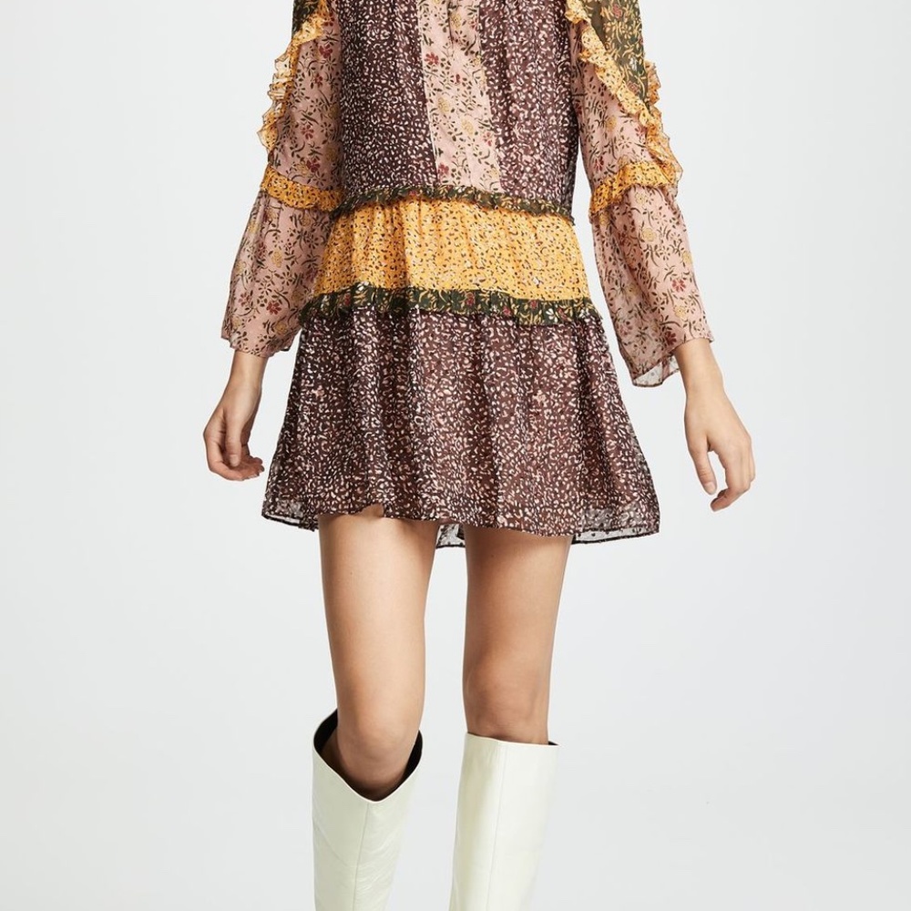 Ulla Johnson Silk Essie Crepe Mini Dress - Sz 4 - Picture 2 of 9